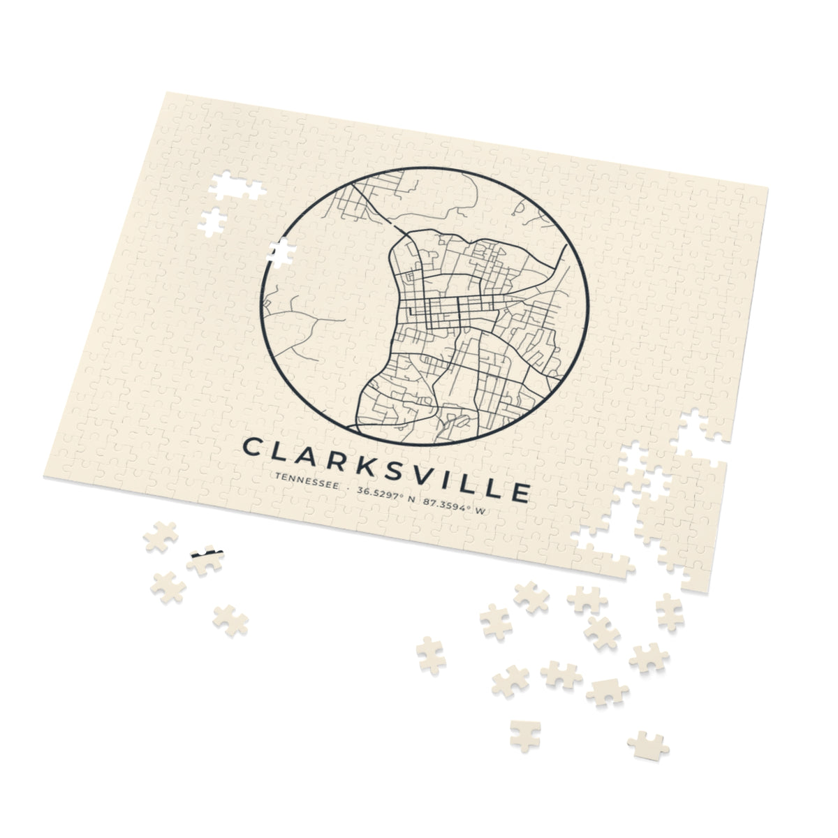 Clarksville Street Map Puzzle