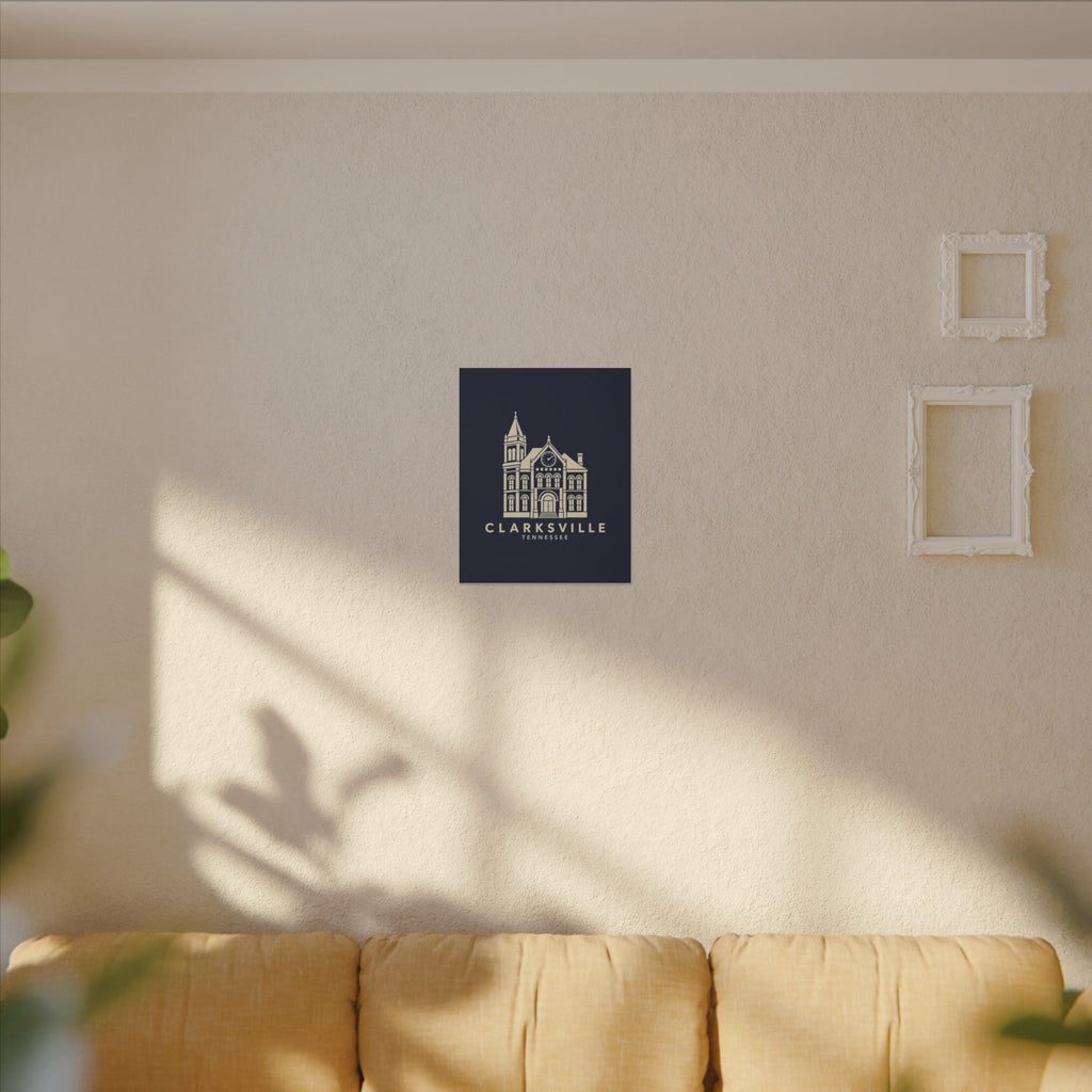 Clarksville Customs House Canvas Print (Navy)