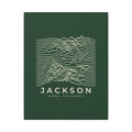 Jackson Ridgeline Canvas Print (Forest Green)