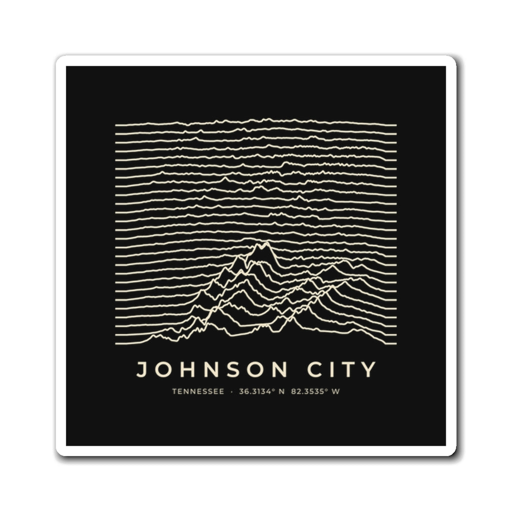 Johnson City Ridgeline Magnet (Black)