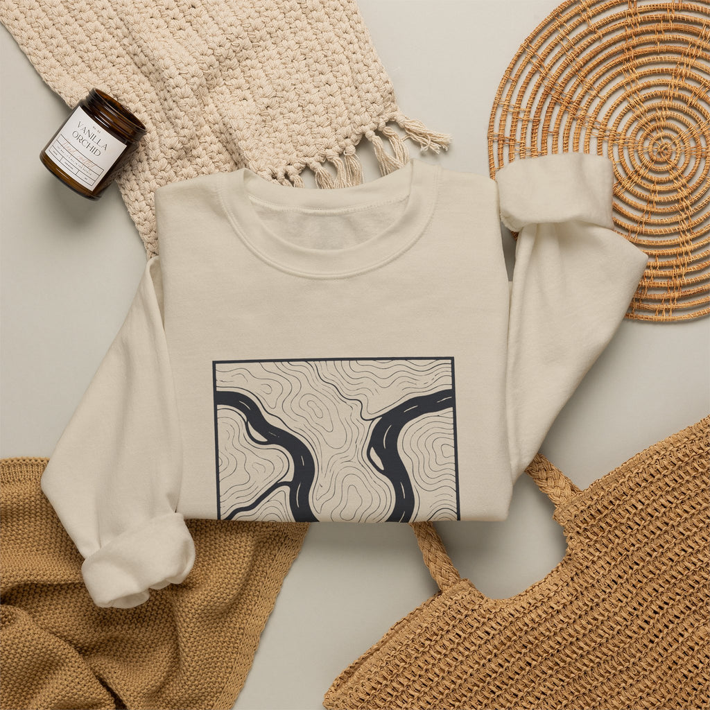 Knoxville Topo Map Crewneck Sweatshirt