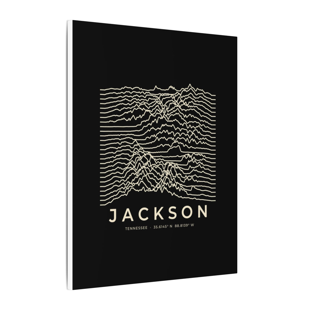 Jackson Ridgeline Canvas Print (Black)