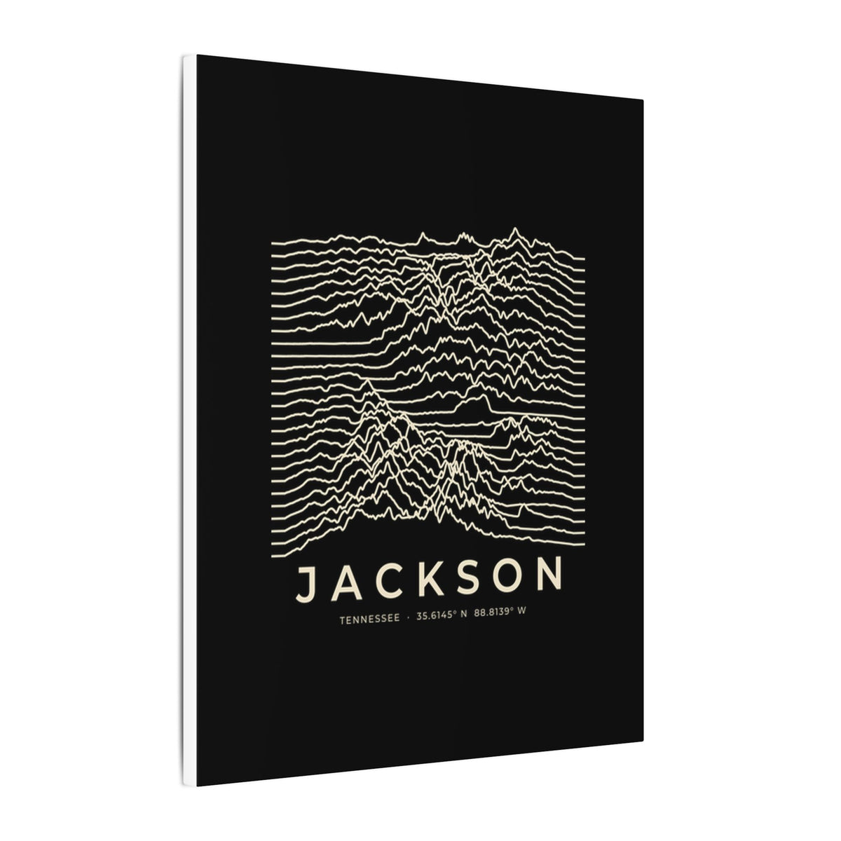 Jackson Ridgeline Canvas Print (Black)