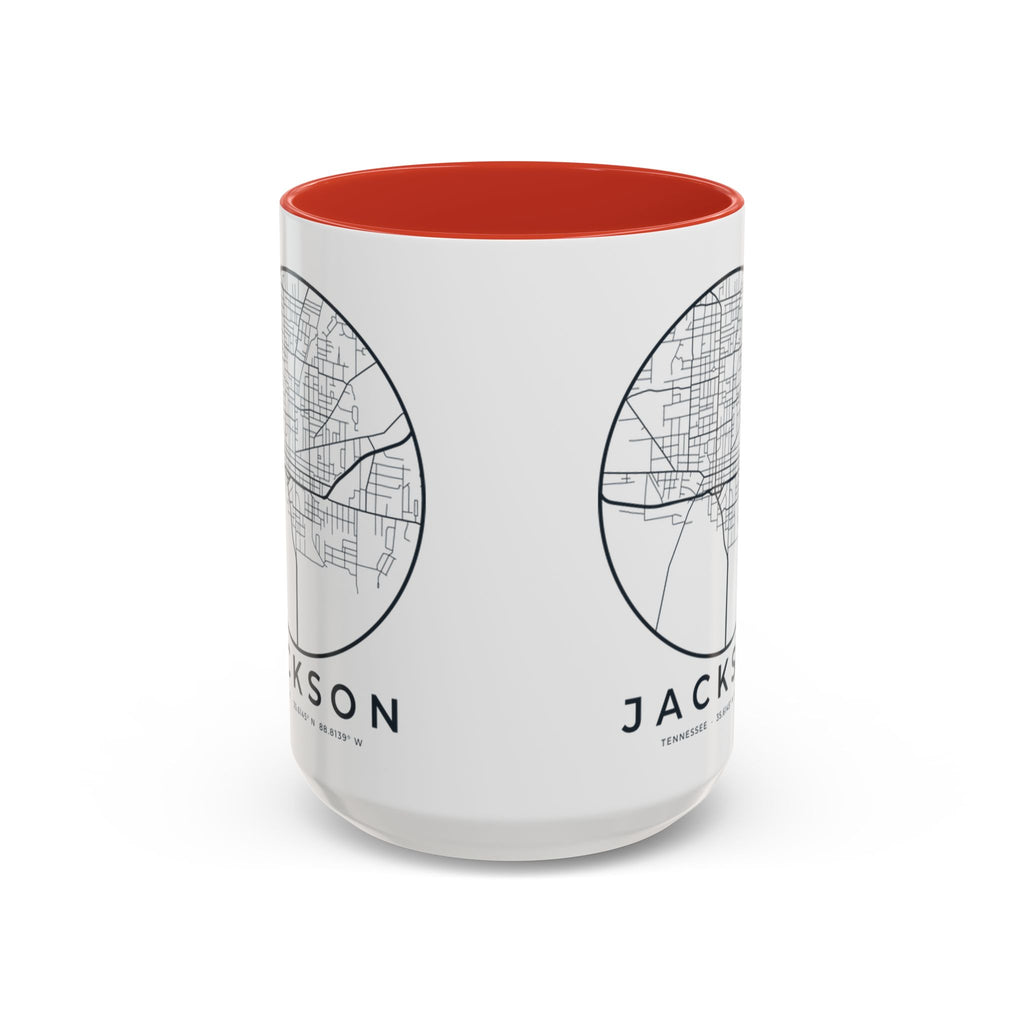 Jackson Street Map Accent Mug