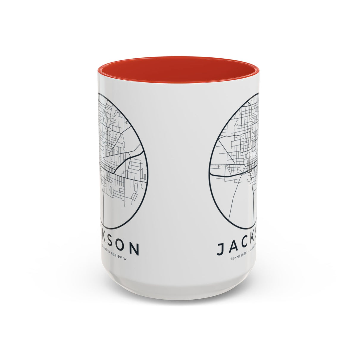 Jackson Street Map Accent Mug