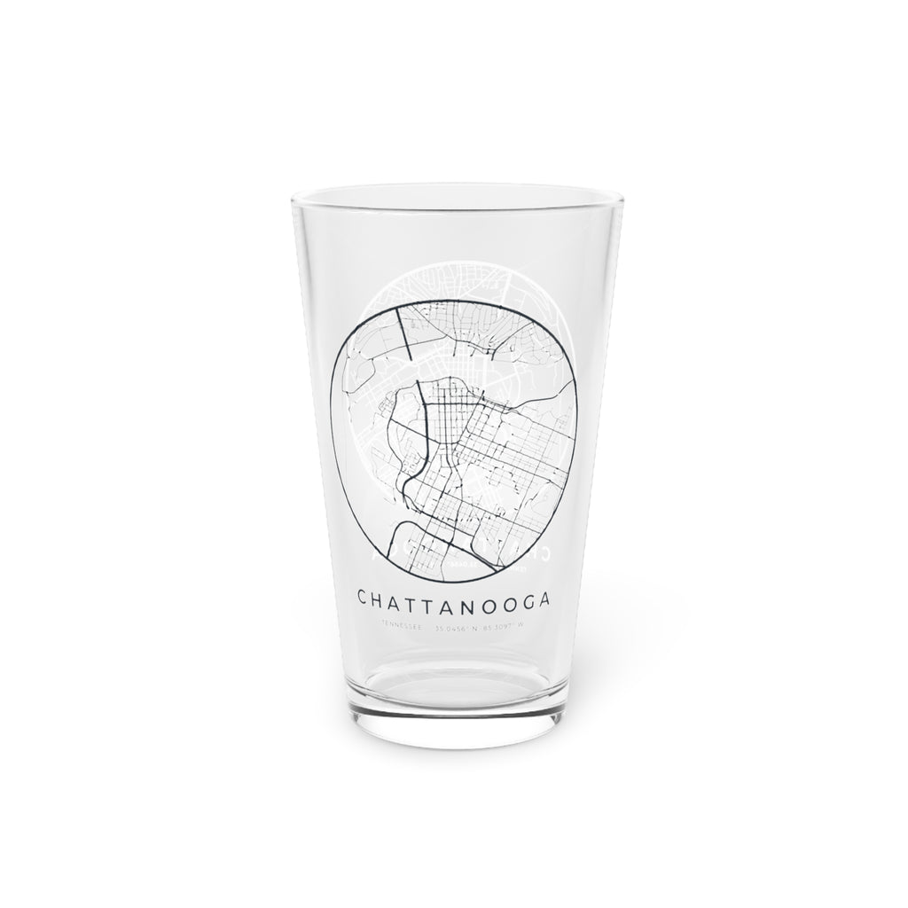 Chattanooga Street Map Pint Glass