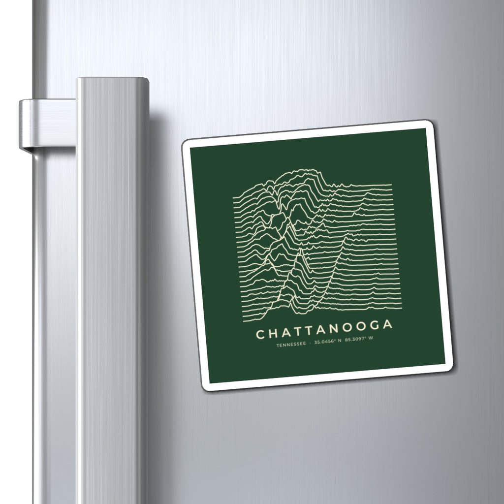 Chattanooga Ridgeline Magnet (Forest Green)