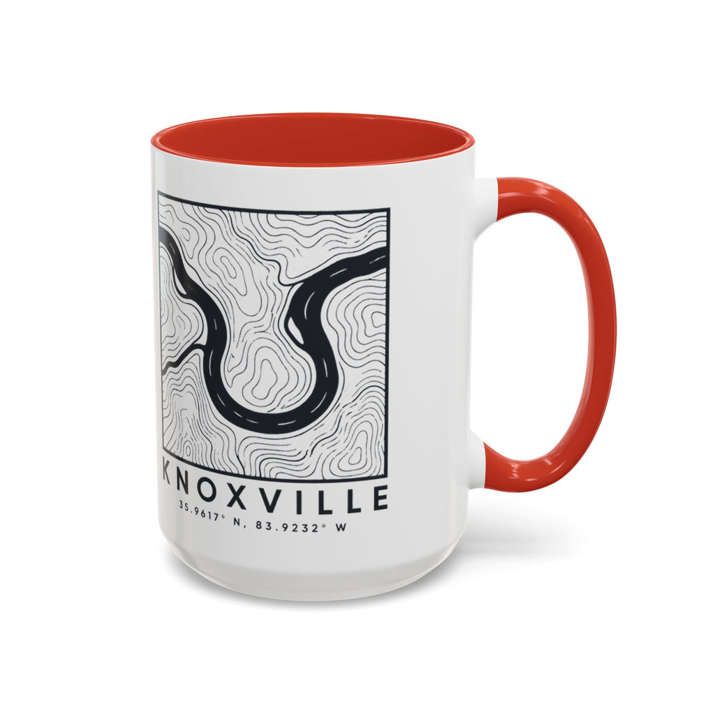 Knoxville Topo Map Accent Mug