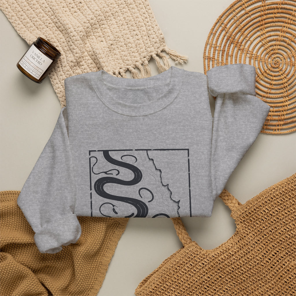Memphis Topo Map Crewneck Sweatshirt