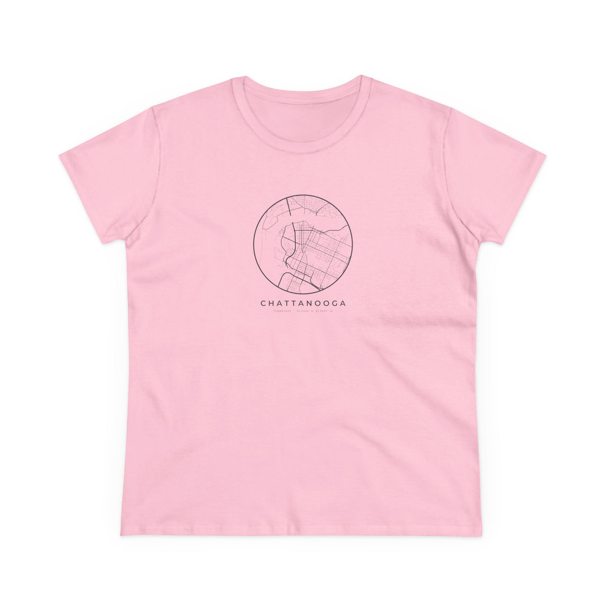 Chattanooga Street Map Women's T-Shirt