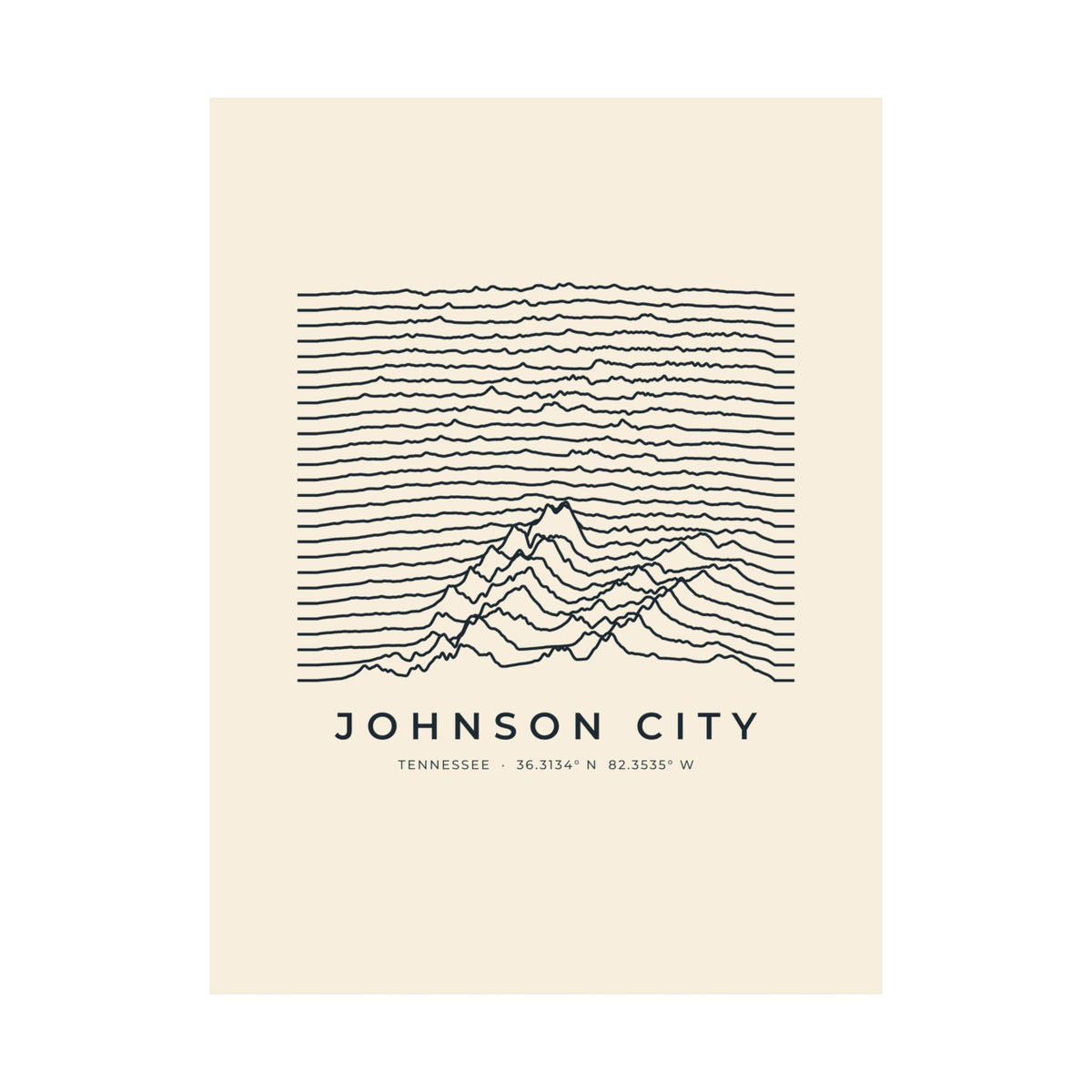Johnson City Ridgeline Poster