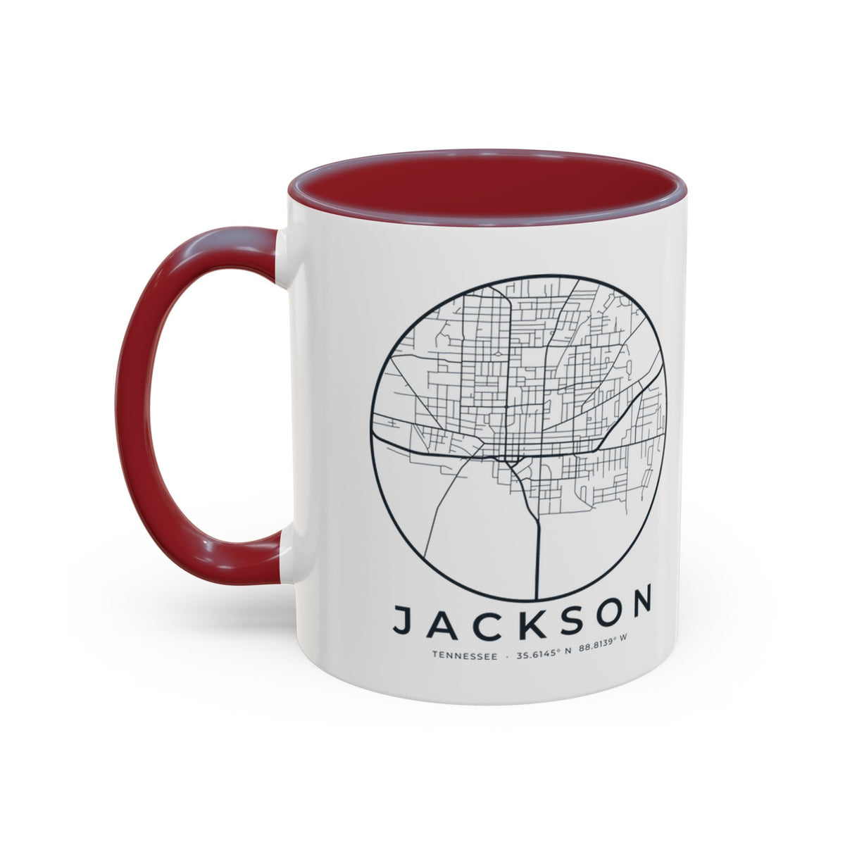 Jackson Street Map Accent Mug