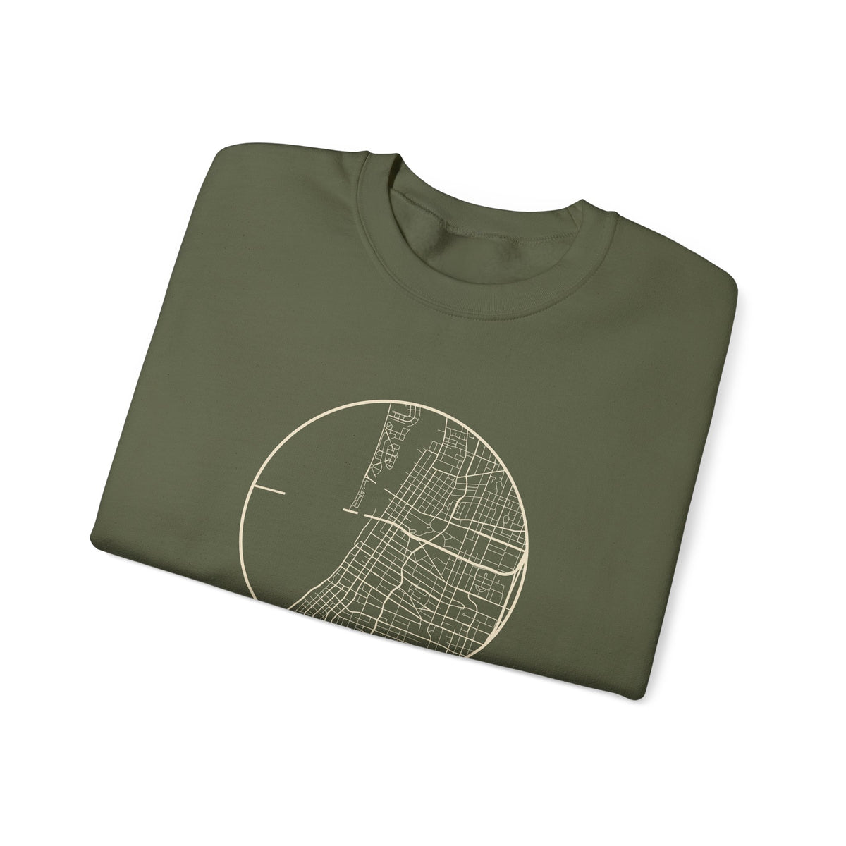 Memphis Street Map Crewneck Sweatshirt