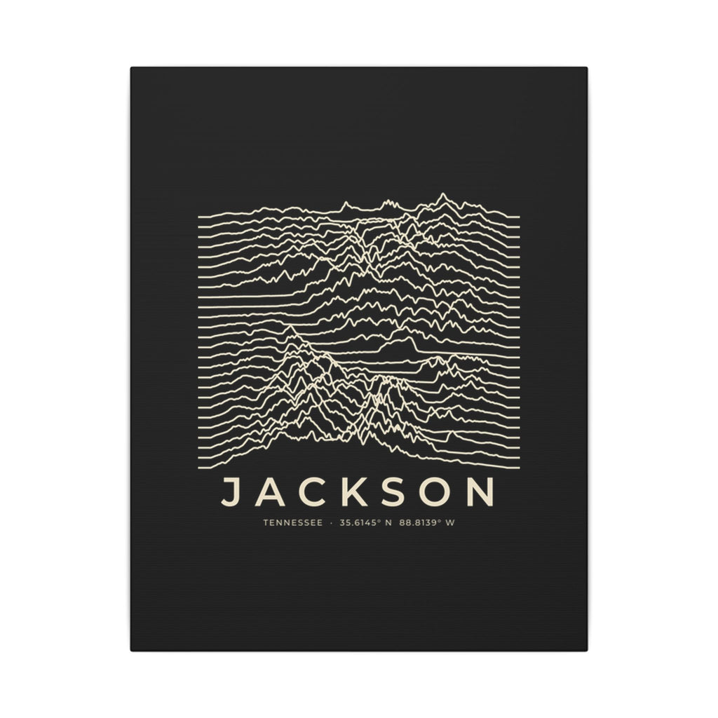 Jackson Ridgeline Canvas Print (Black)