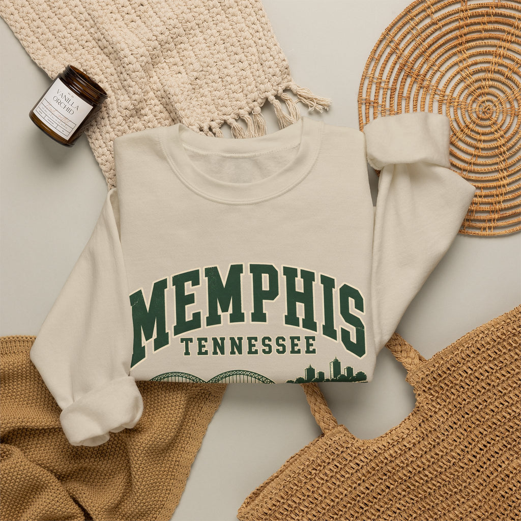 Memphis Vintage Varsity Crewneck Sweatshirt