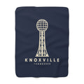 Knoxville Sunsphere Sherpa Blanket (Navy)