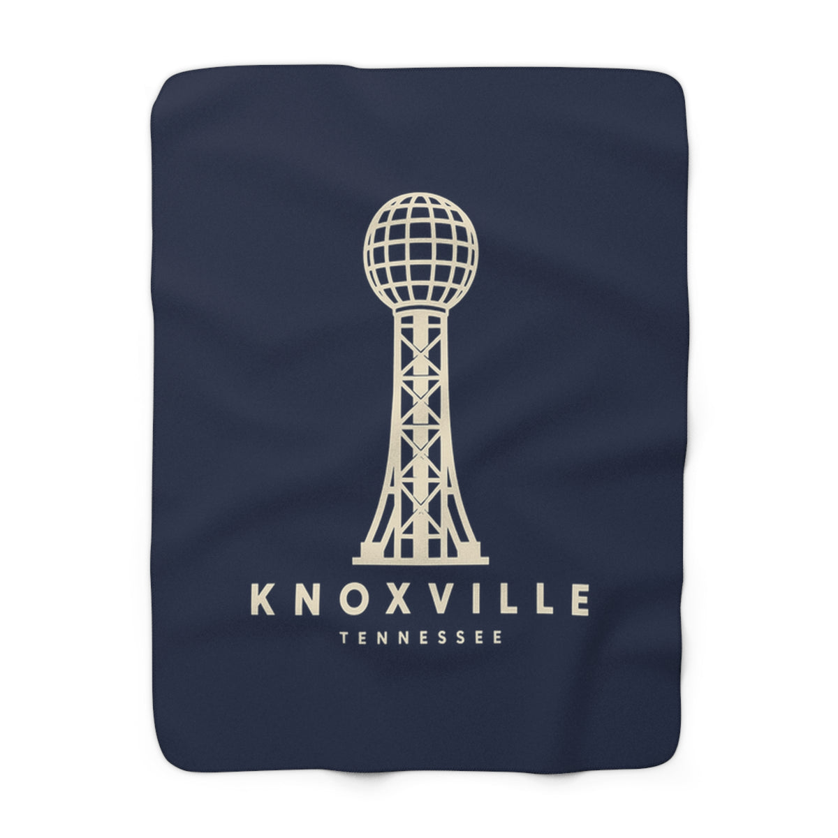 Knoxville Sunsphere Sherpa Blanket (Navy)