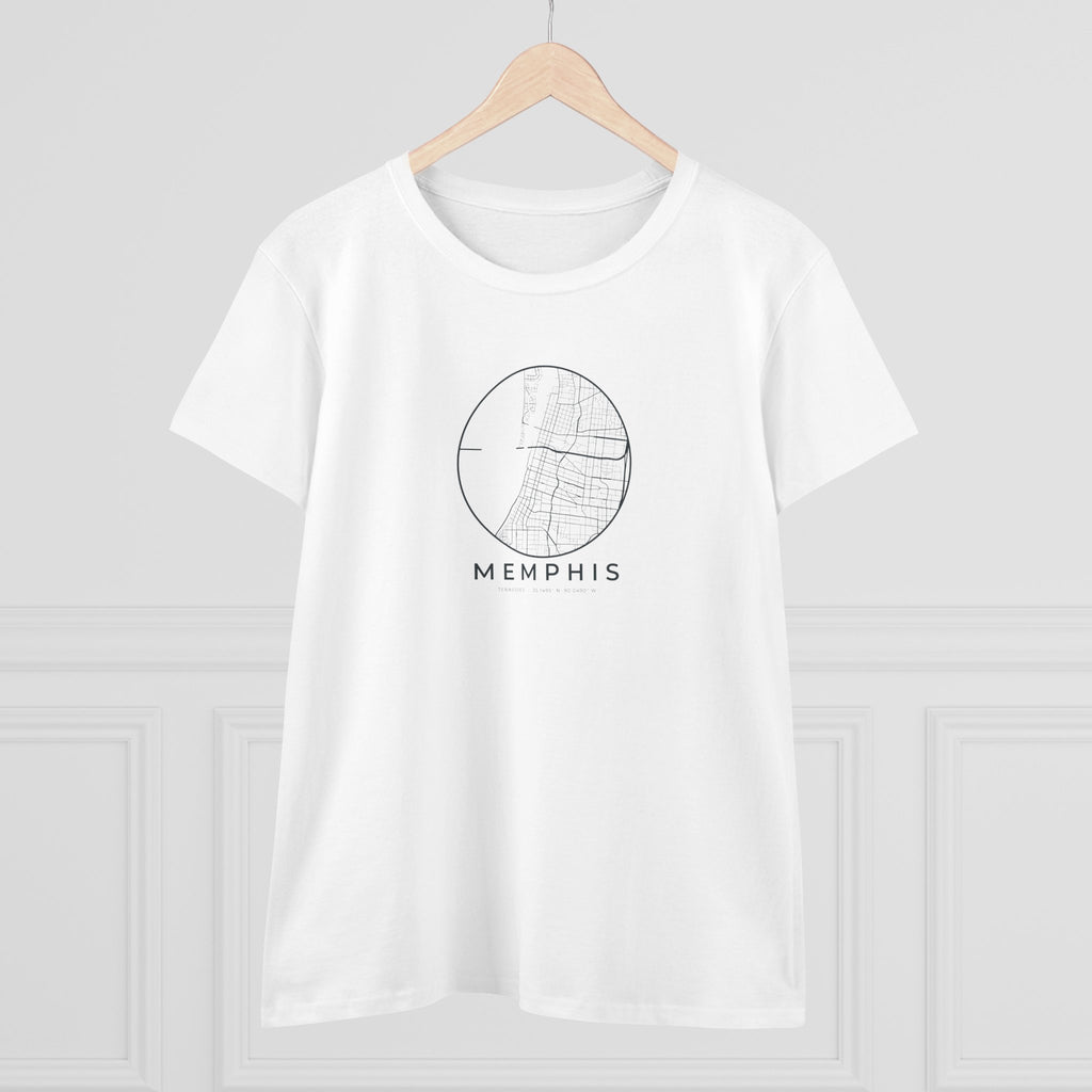 Memphis Street Map Women's T-Shirt