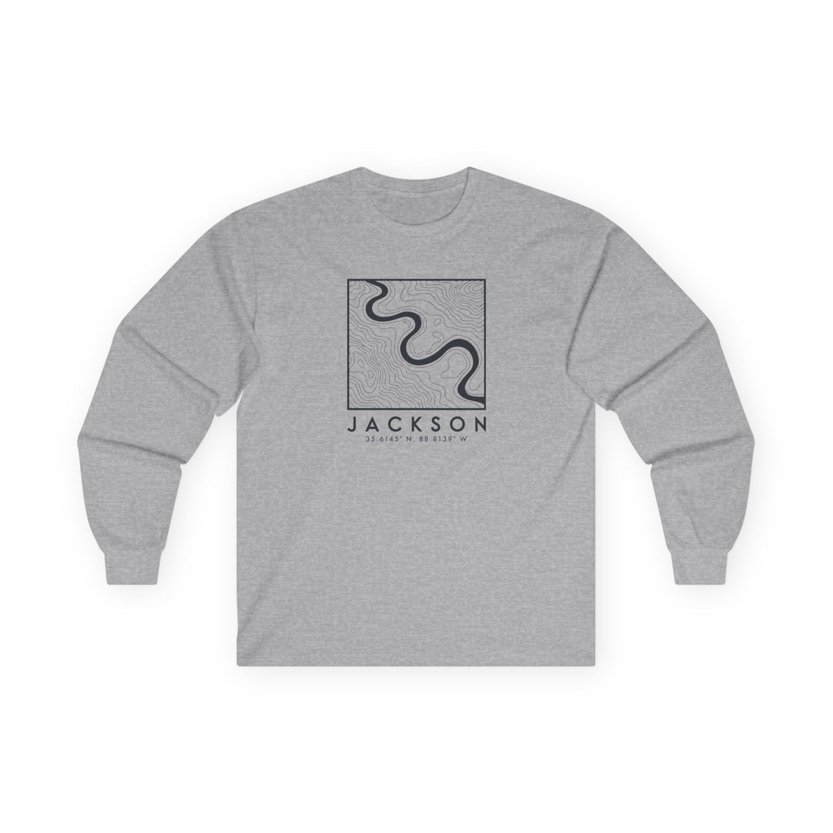 Jackson Topo Map Long Sleeve T-Shirt