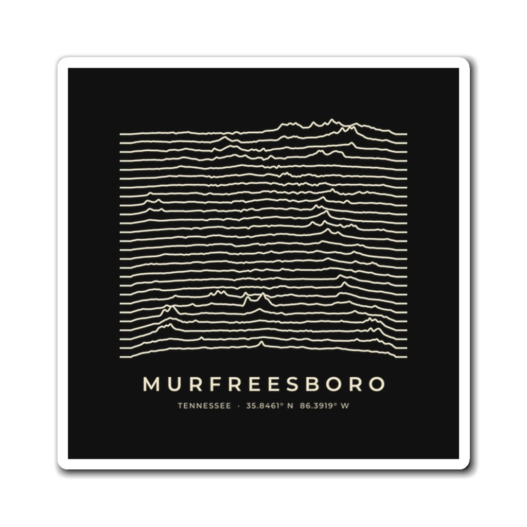 Murfreesboro Ridgeline Magnet (Black)