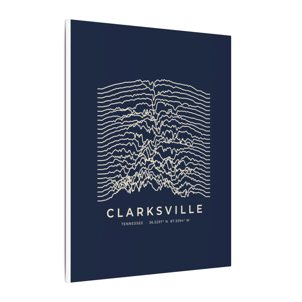 Clarksville Ridgeline Canvas Print (Navy)