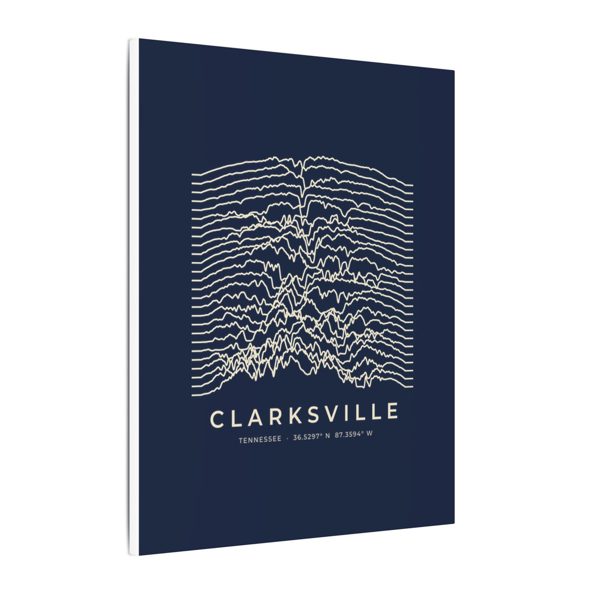 Clarksville Ridgeline Canvas Print (Navy)