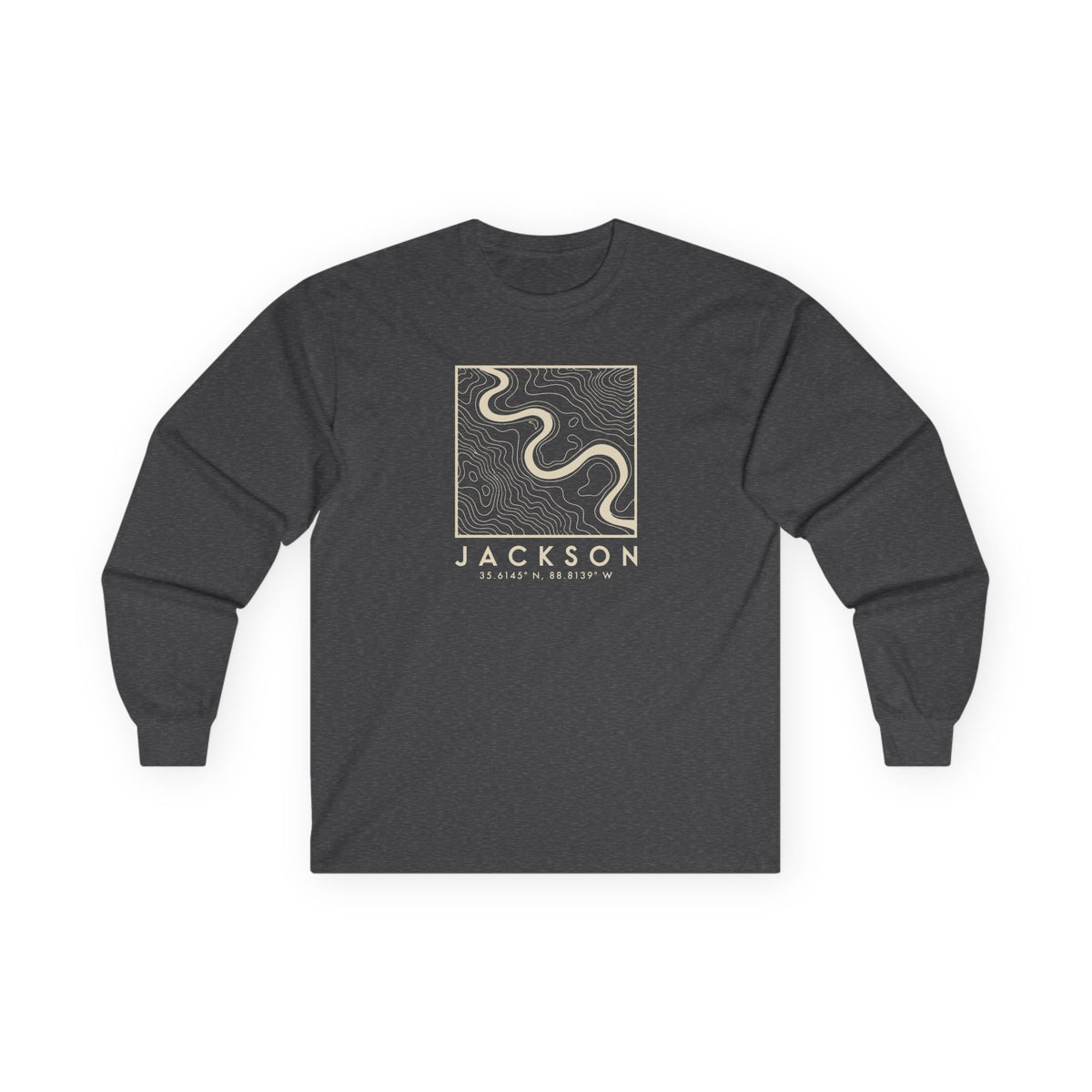 Jackson Topo Map Long Sleeve T-Shirt