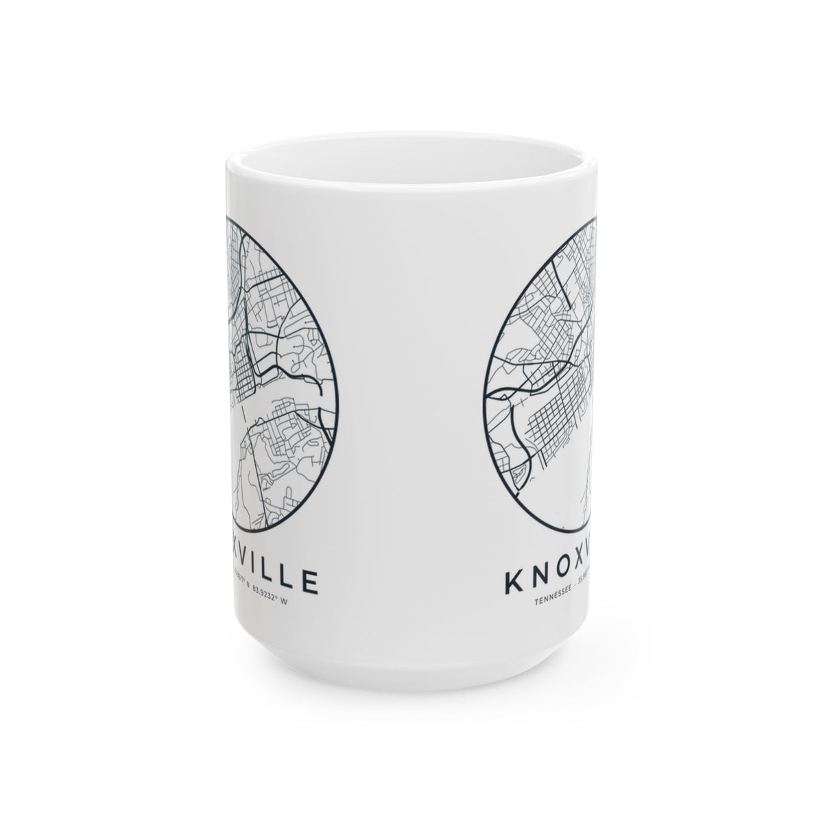 Knoxville Street Map Mug
