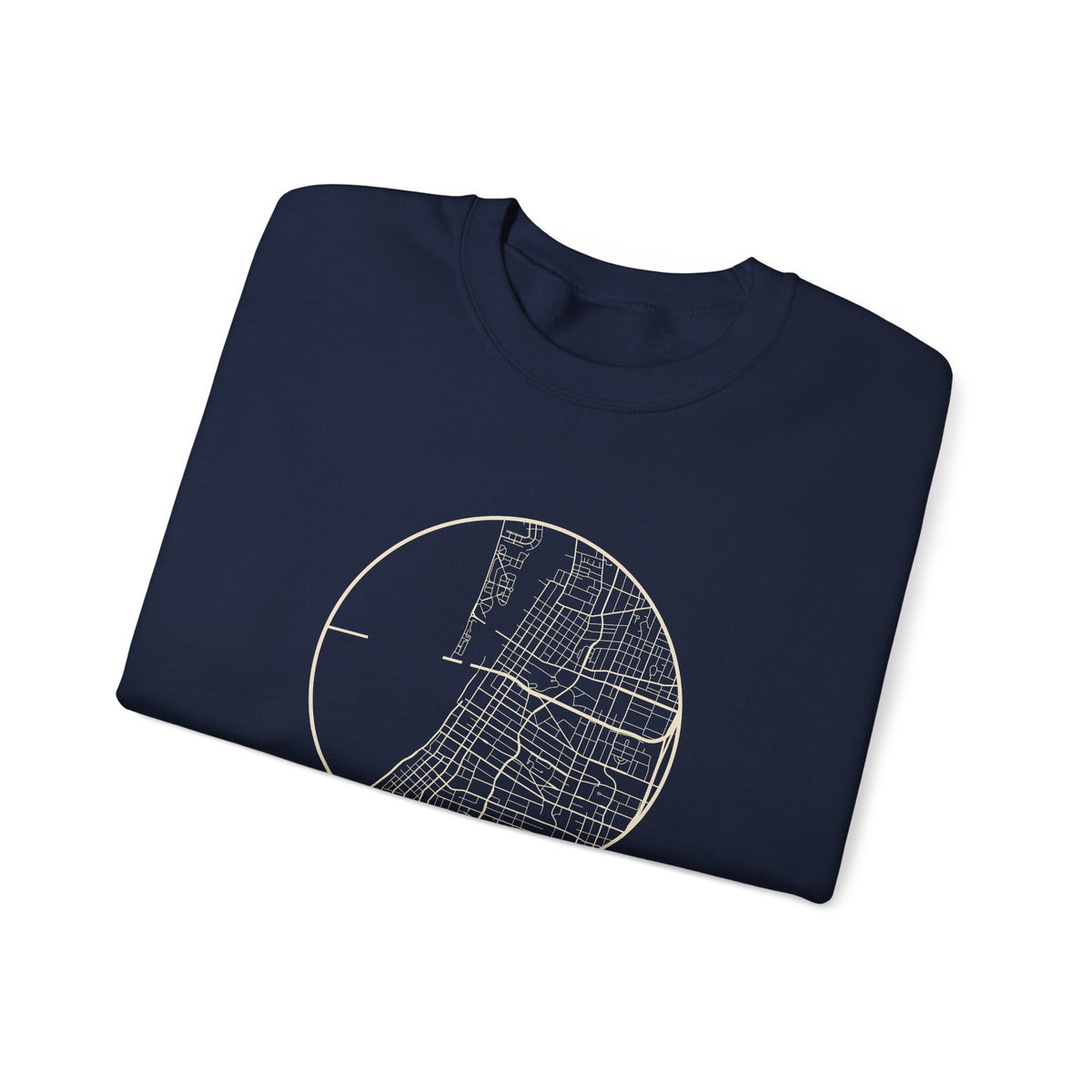 Memphis Street Map Crewneck Sweatshirt