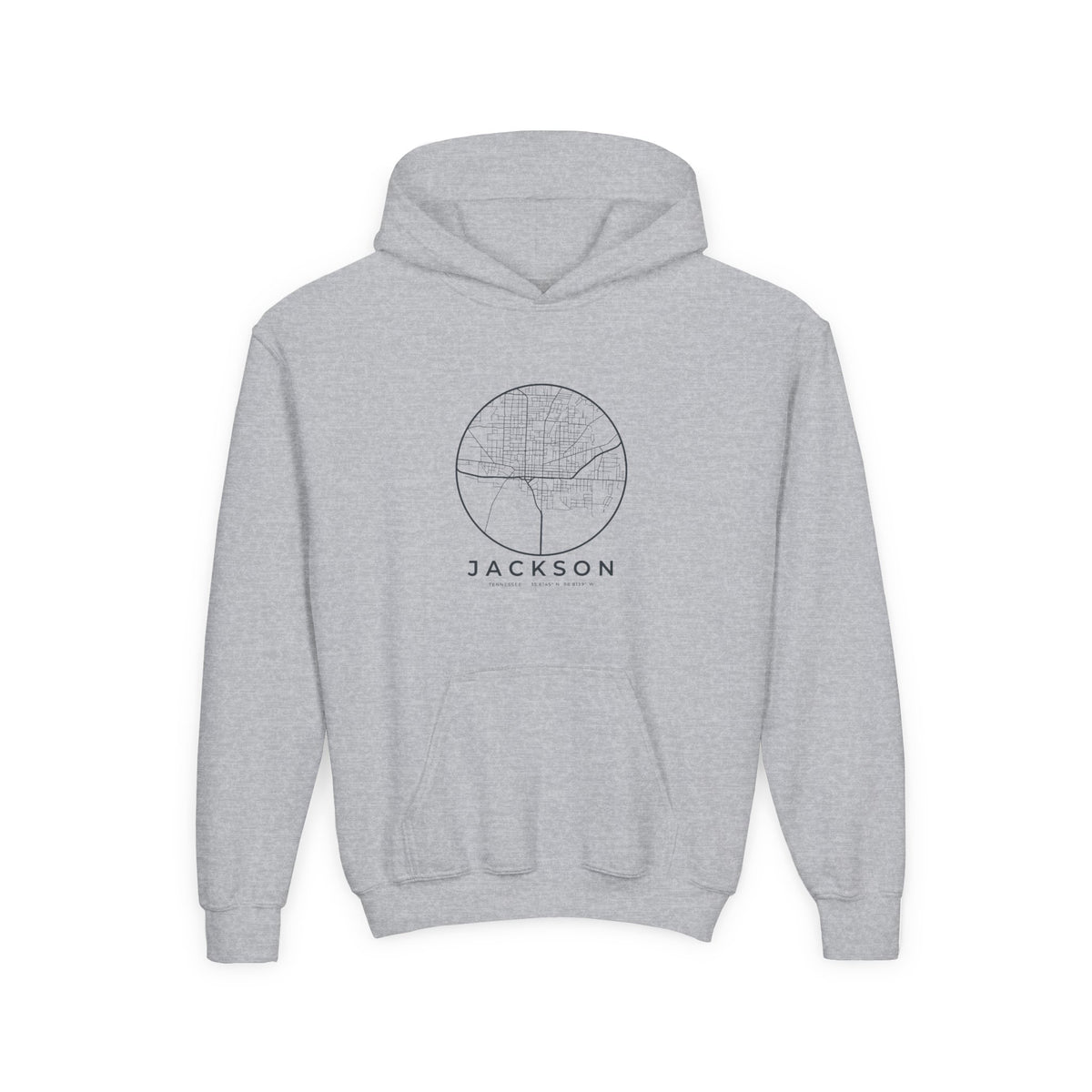 Jackson Street Map Kids Hoodie