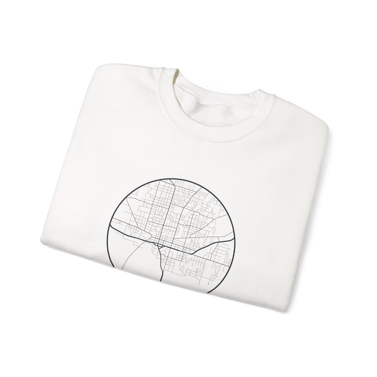 Jackson Street Map Crewneck Sweatshirt