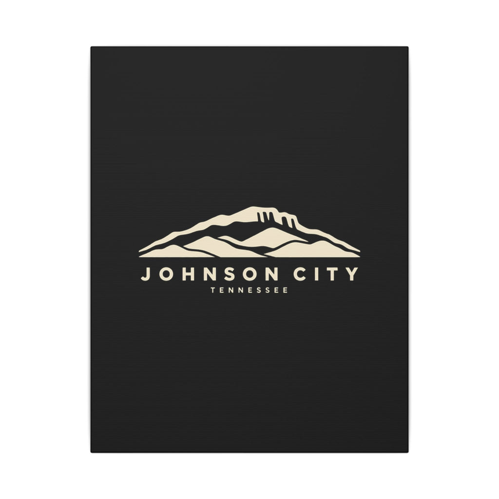 Johnson City Buffalo Mountain Canvas Print (Black)