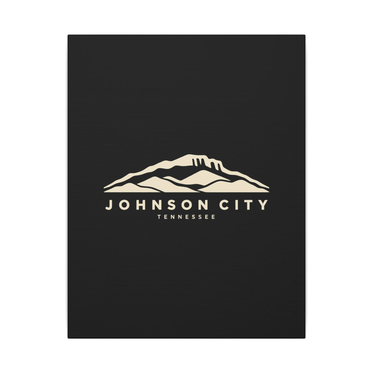 Johnson City Buffalo Mountain Canvas Print (Black)