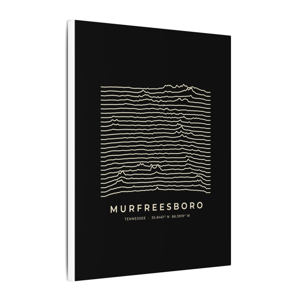Murfreesboro Ridgeline Canvas Print (Black)
