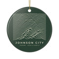 Johnson City Ridgeline Ornament (Forest Green)