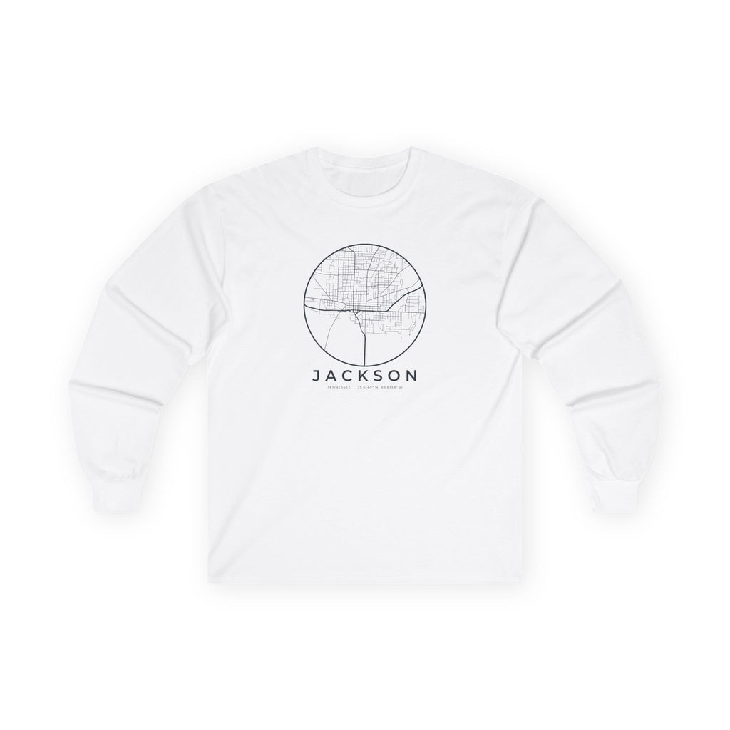 Jackson Street Map Long Sleeve T-Shirt