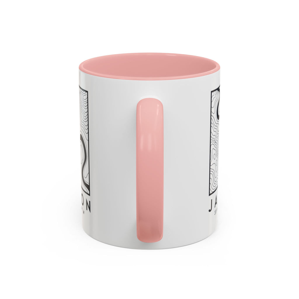 Jackson Topo Map Accent Mug