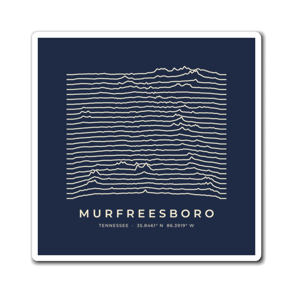 Murfreesboro Ridgeline Magnet (Navy)