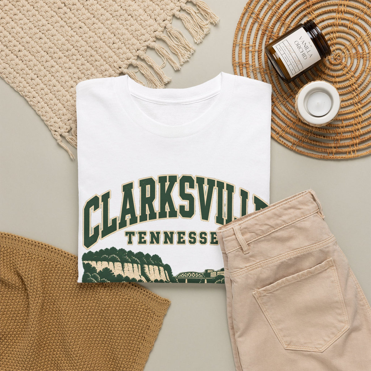 Clarksville Vintage Varsity T-Shirt