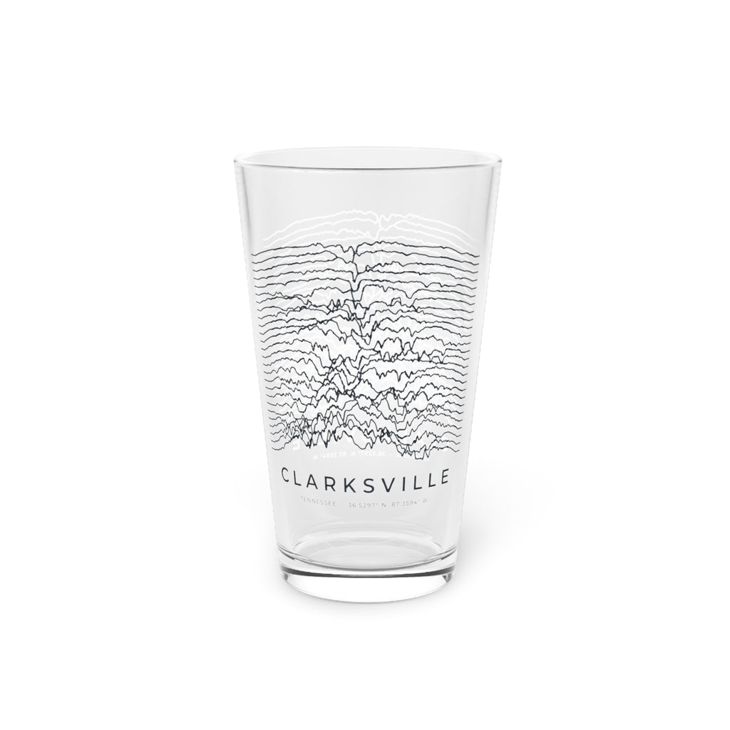 Clarksville Ridgeline Pint Glass