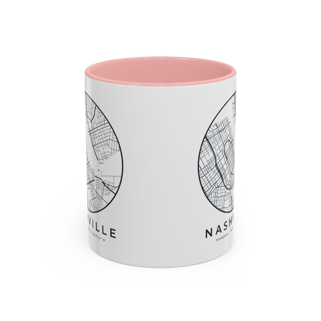 Nashville Street Map Accent Mug