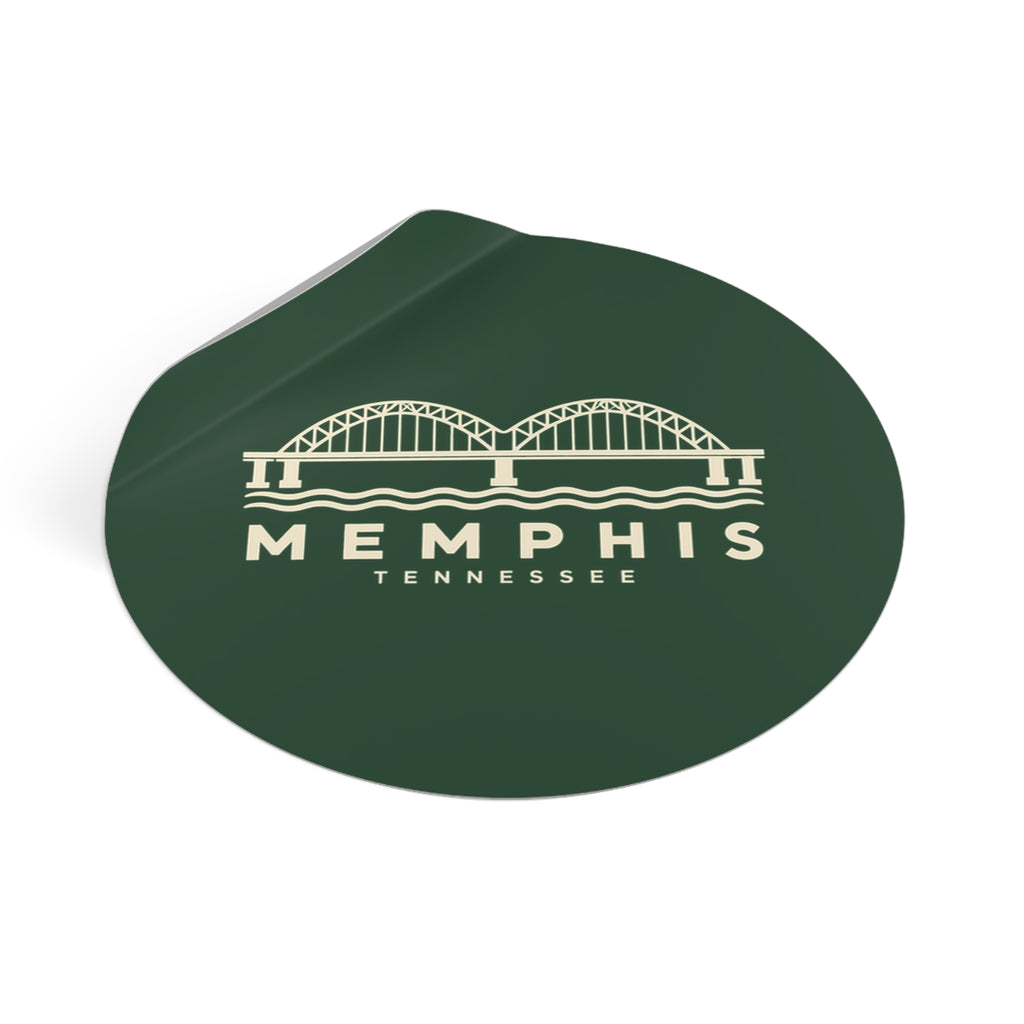 Memphis Hernando de Soto Bridge Sticker (Forest Green)