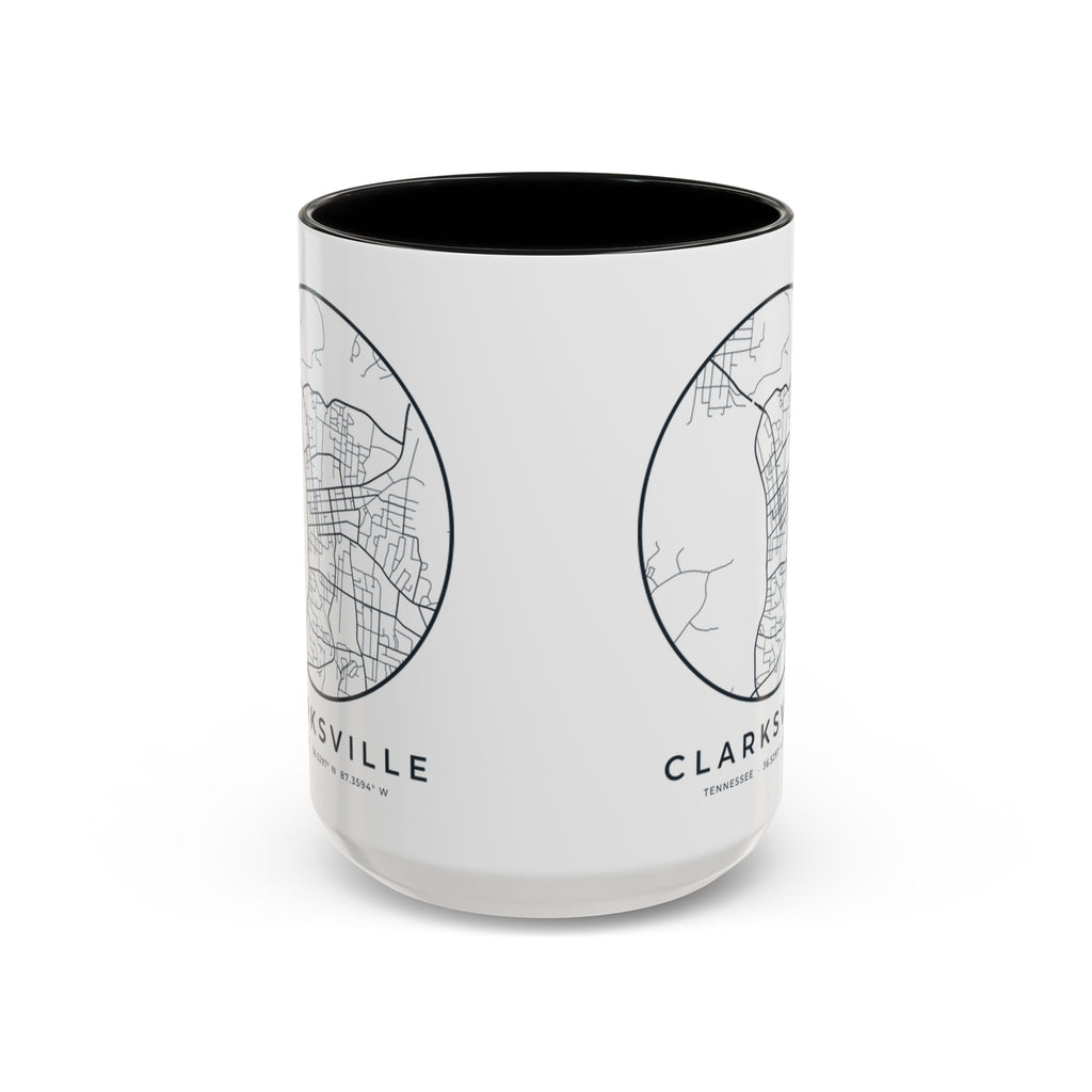Clarksville Street Map Accent Mug