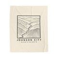 Johnson City Topo Map Blanket