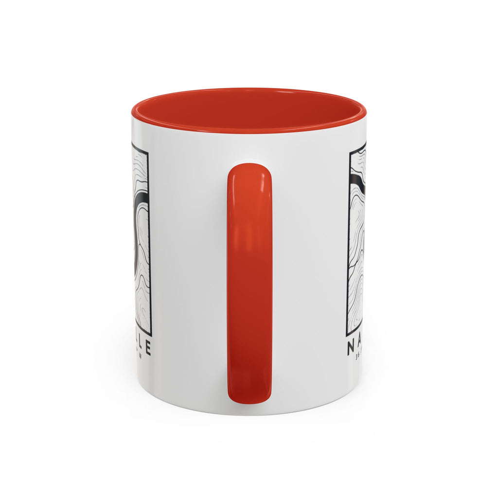 Nashville Topo Map Accent Mug