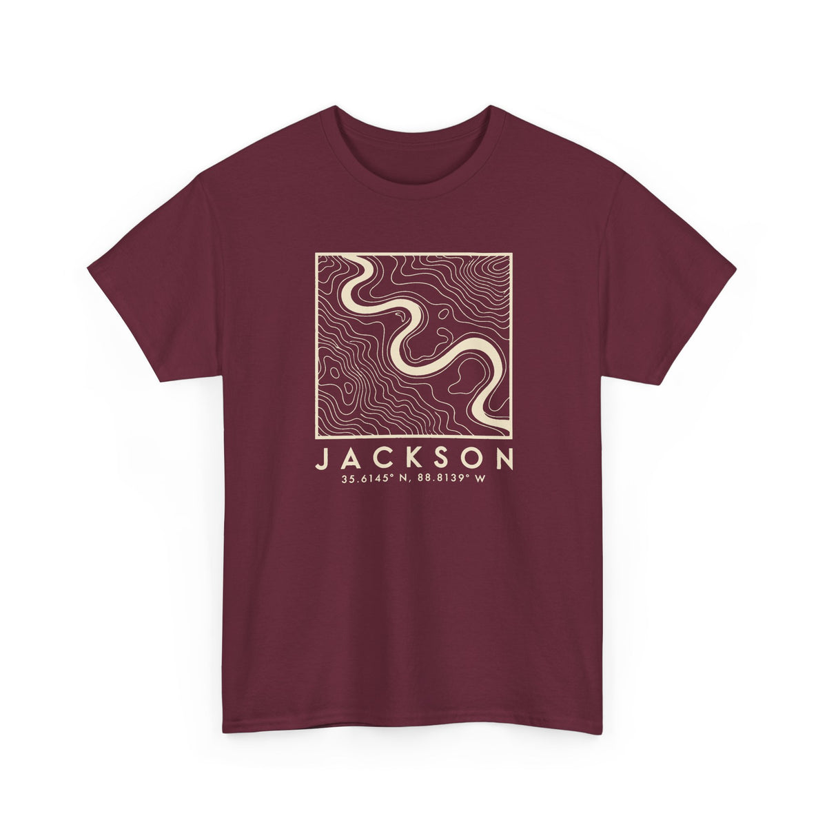 Jackson Topo Map T-Shirt