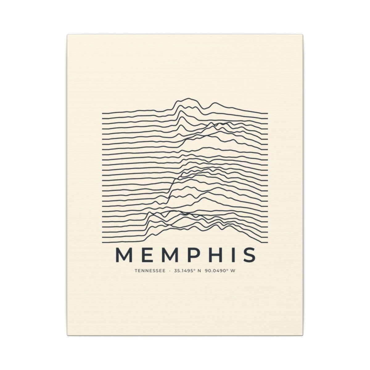 Memphis Ridgeline Canvas Print