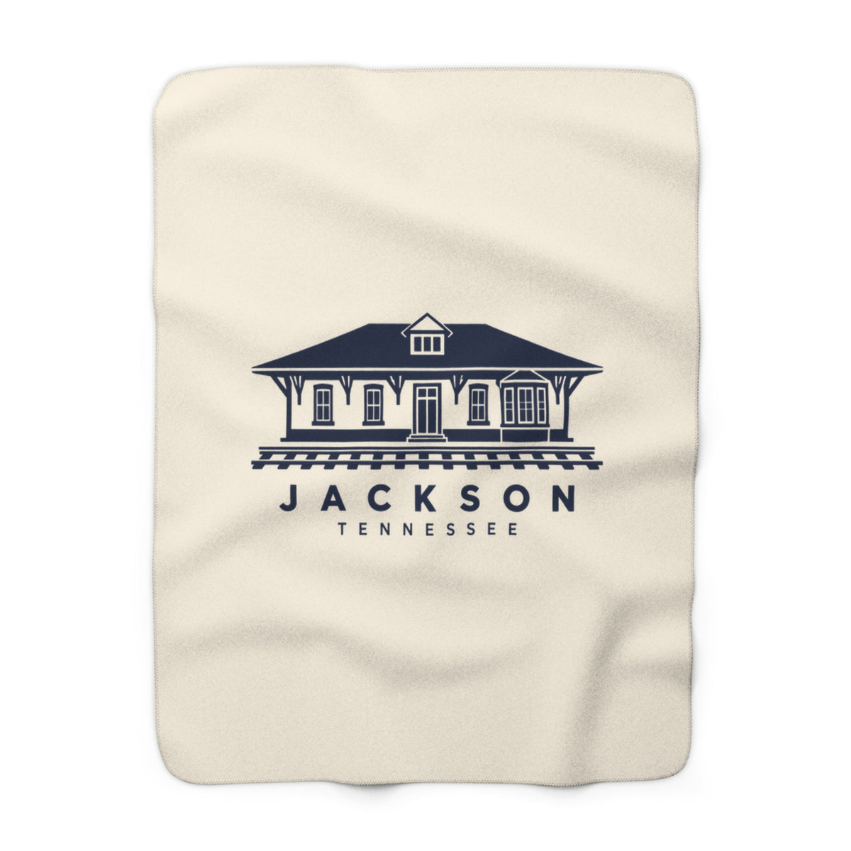 Jackson Train Depot Sherpa Blanket