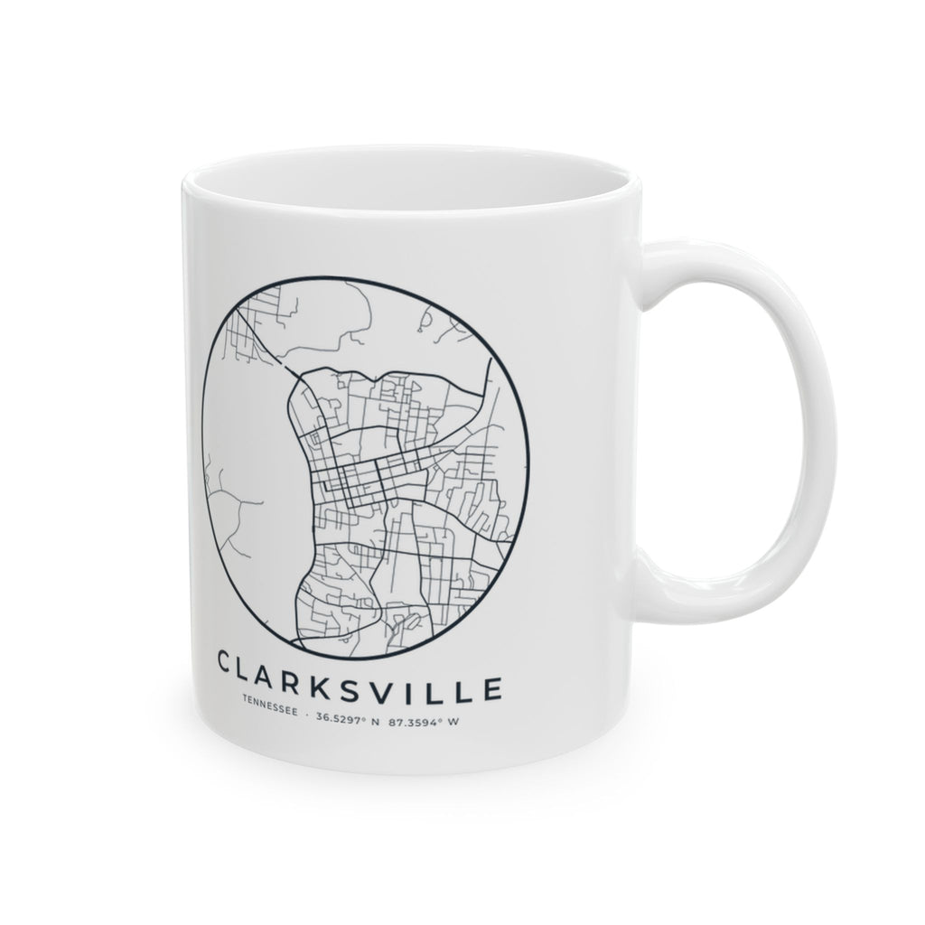 Clarksville Street Map Mug