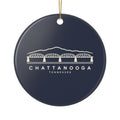 Chattanooga Walnut Street Bridge Ornament (Navy)